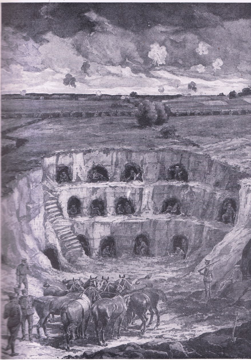 The modern cave dwellers by Ralph Cleaver: Fine art print