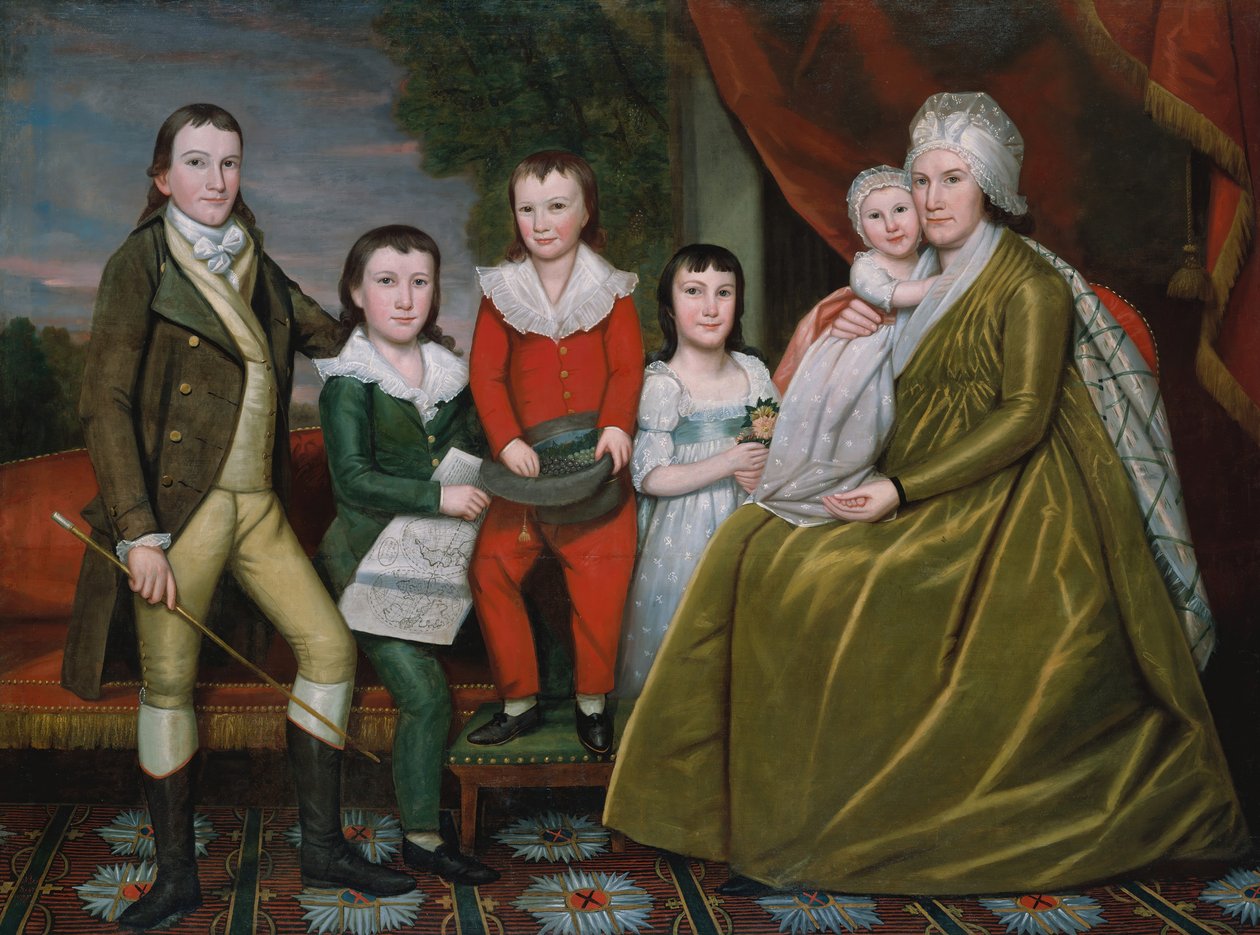 Mrs. Noah Smith and Her Children by Ralph Earl