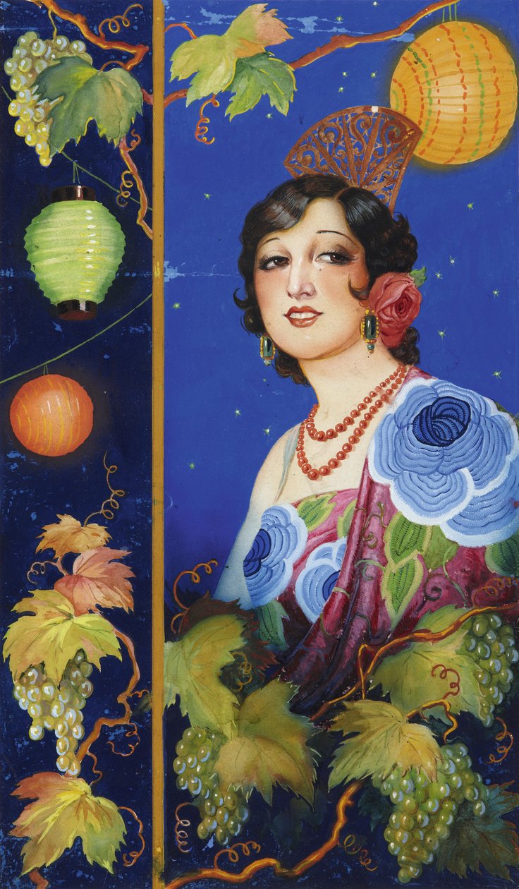 Young Woman with Shawl by Ramón José Izquierdo y Garrido
