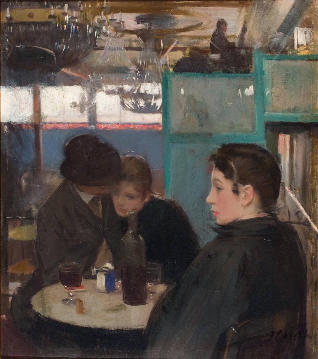 Interior of the Moulin de la Galette by Ramón Casas