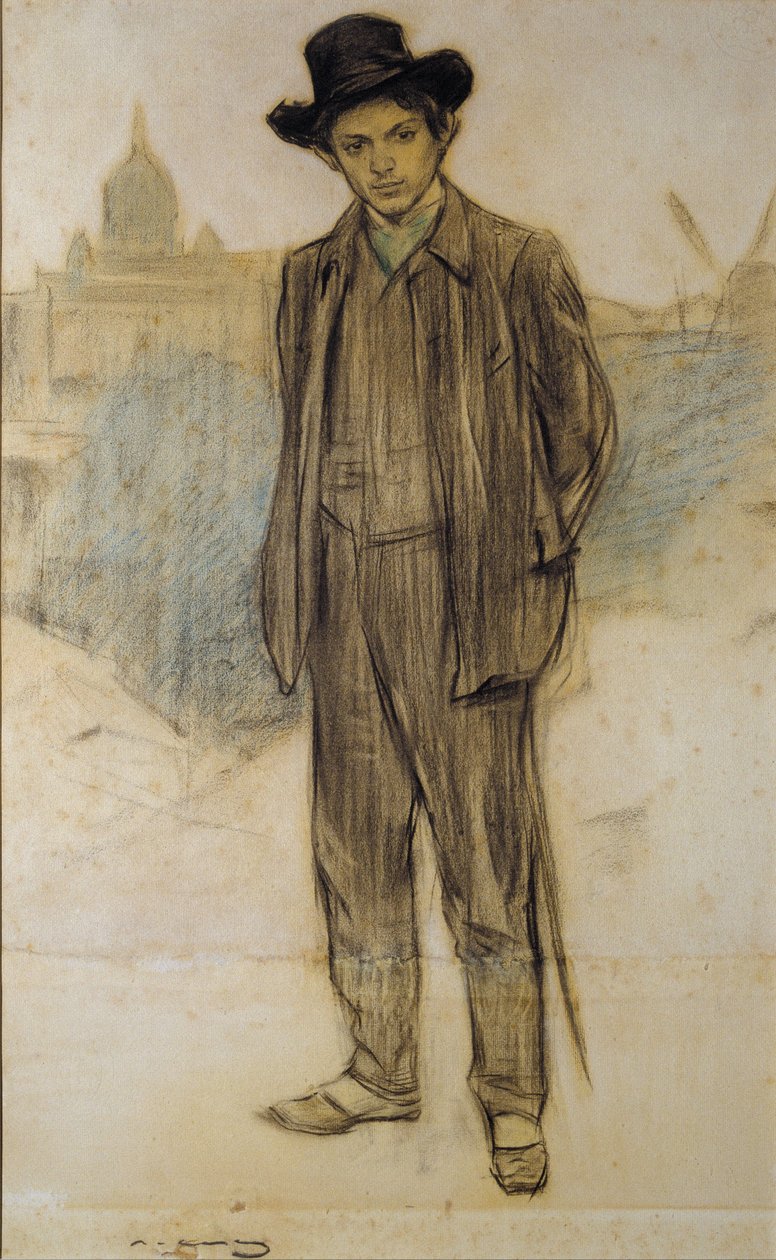 Portrait of Pablo Picasso by Ramón Casas