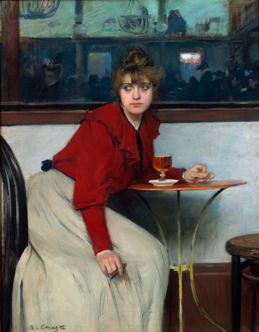 At the Moulin de la Galette or La Madeleine by Ramon Casas i Carbo