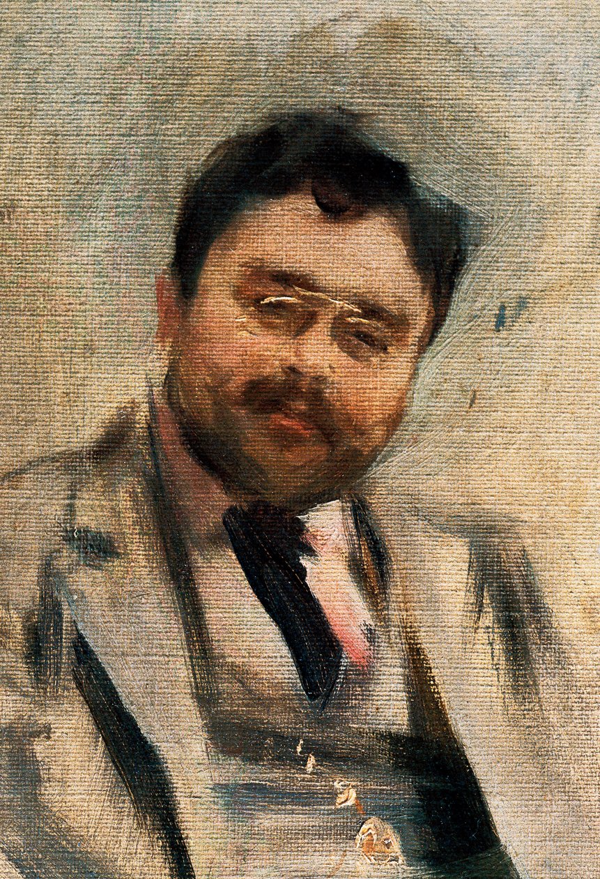 Portrait of Isaac Albeniz at 34 years old (detail) by Ramon Casas i Carbo