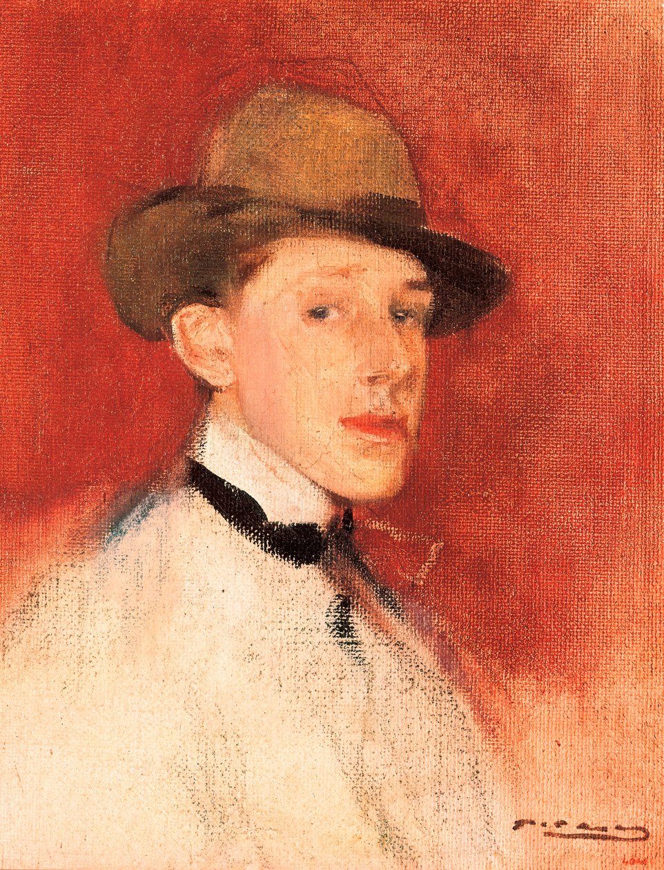 Study for a Portrait of King Alfonso XIII (or Alphonse de Bourbon) (1886-1941) (Detail) by Ramon Casas i Carbo