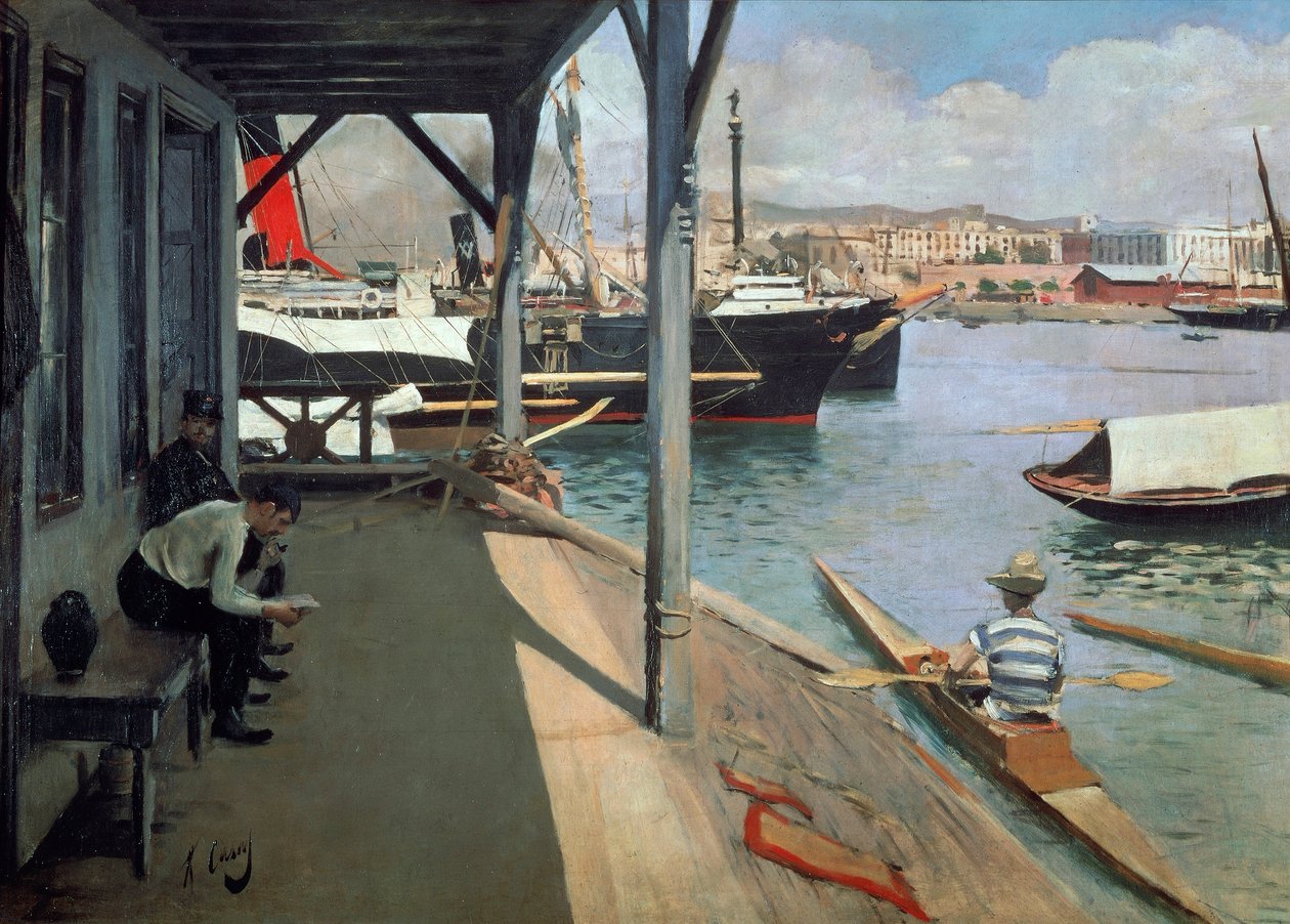 The Port of Barcelona by Ramon Casas i Carbo