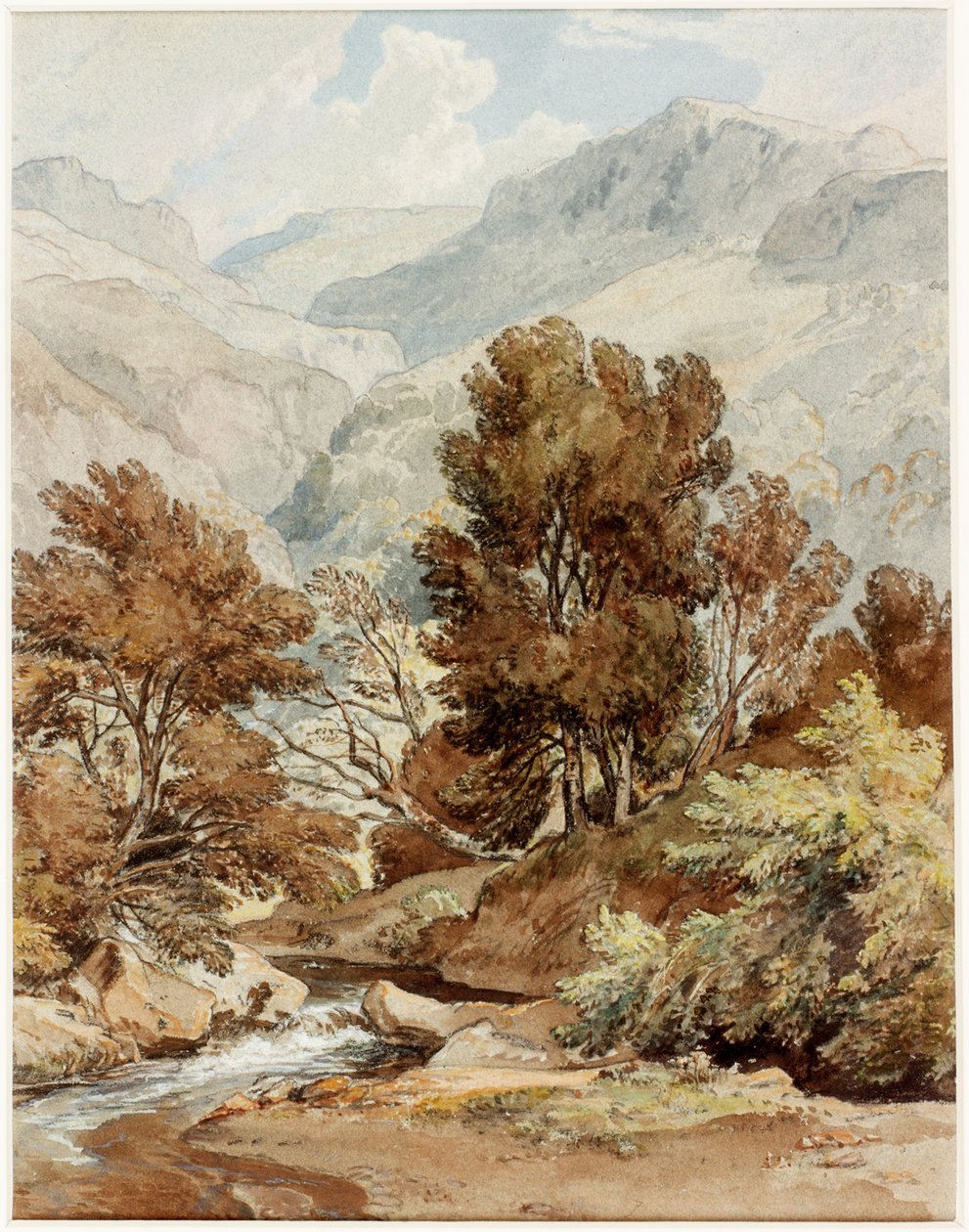 View from Shore of Keswick Lake by Ramsay Richard Reinagle