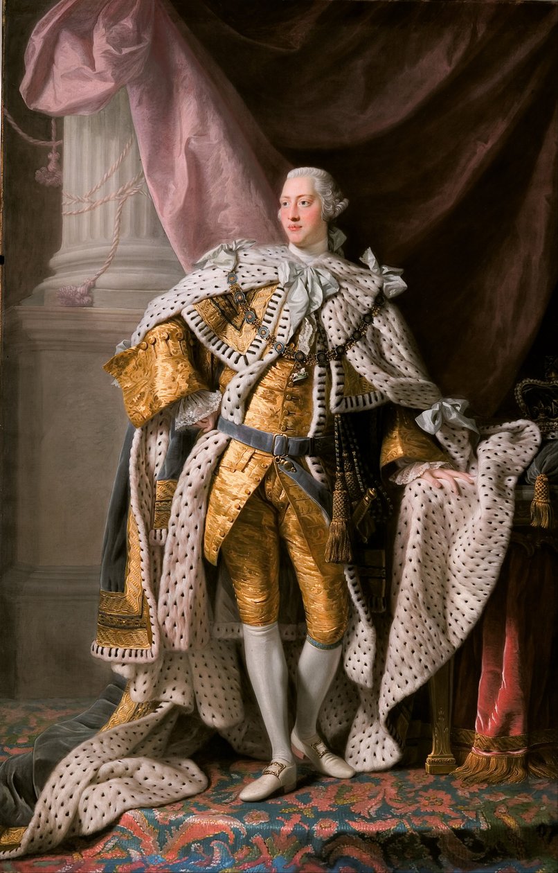 Portrait of King George III of the United Kingdom in his Coronation Robes by Ramsay
