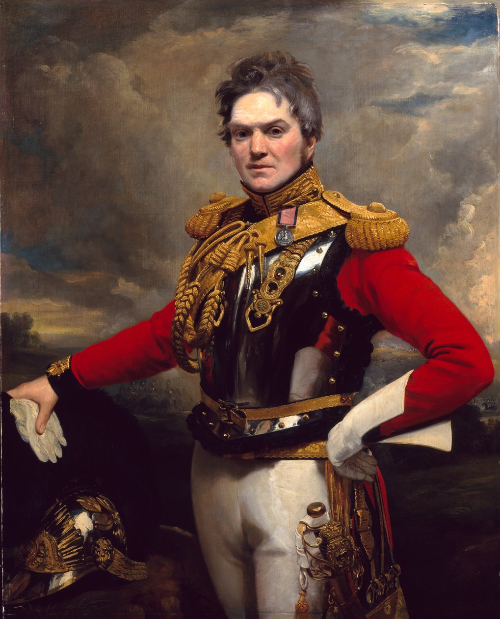 Captain Alexander McInnes, 2nd Life Guards, circa 1821 by Ramsay Richard Reinagle