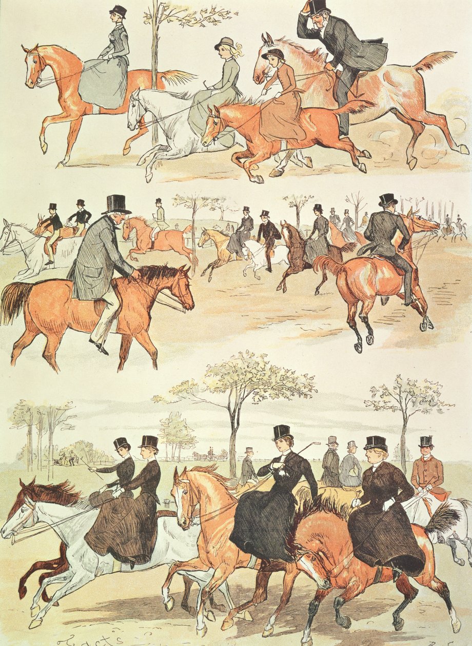 Riding Side-saddle by Randolph Caldecott