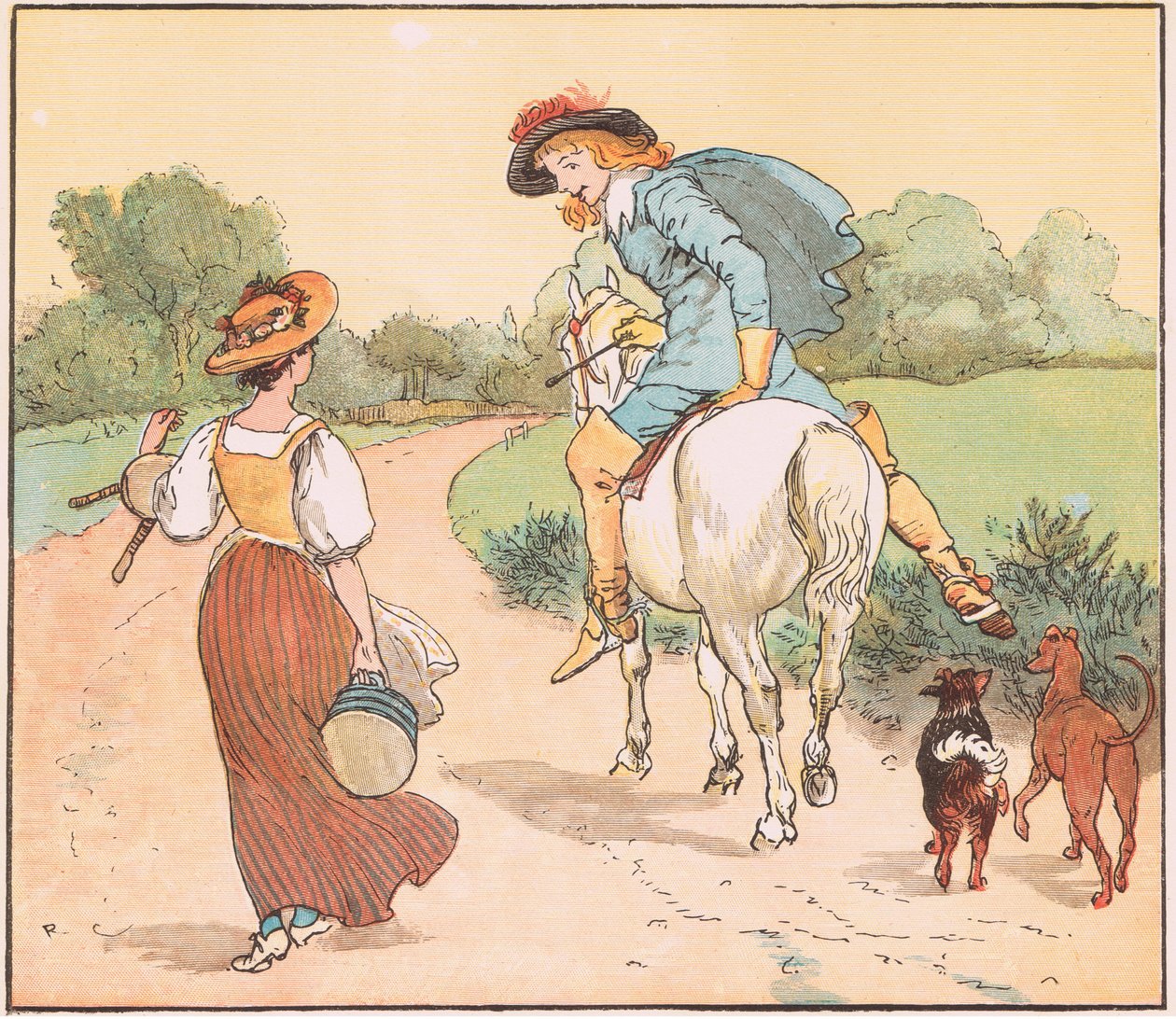 Shall I go with you, my pretty maid by Randolph Caldecott