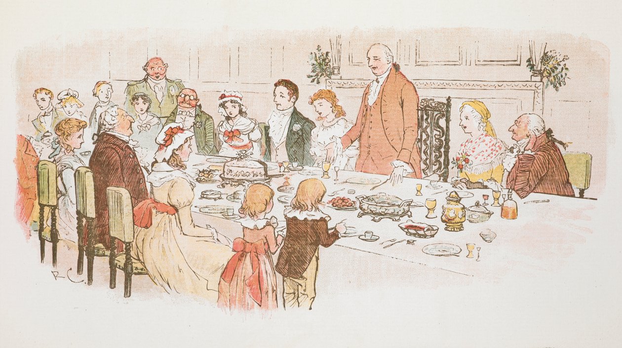 A Christmas meal by Randolph Caldecott