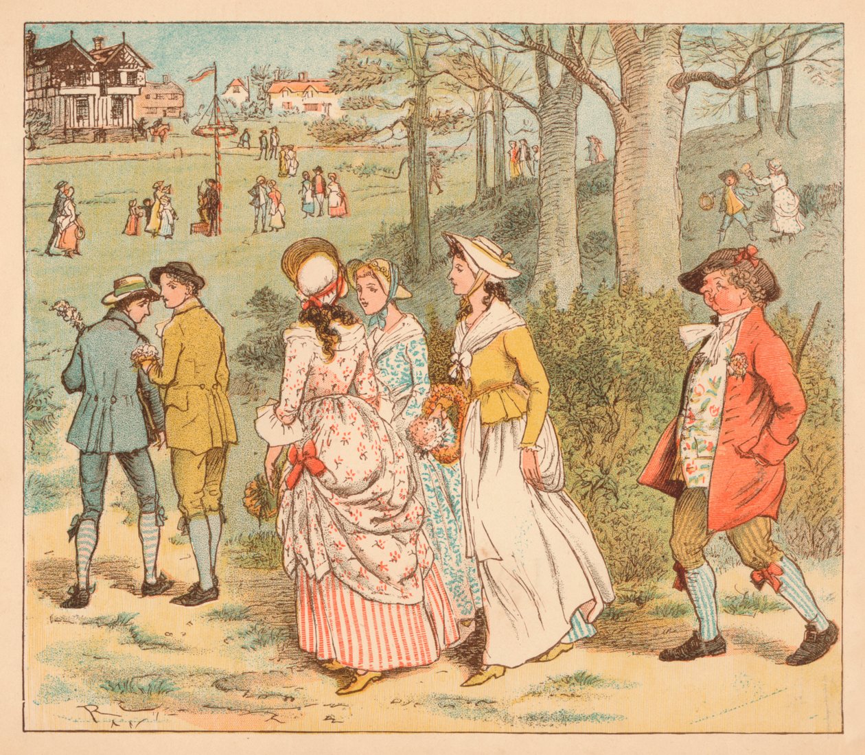 Come Lasses and Lads by Randolph Caldecott
