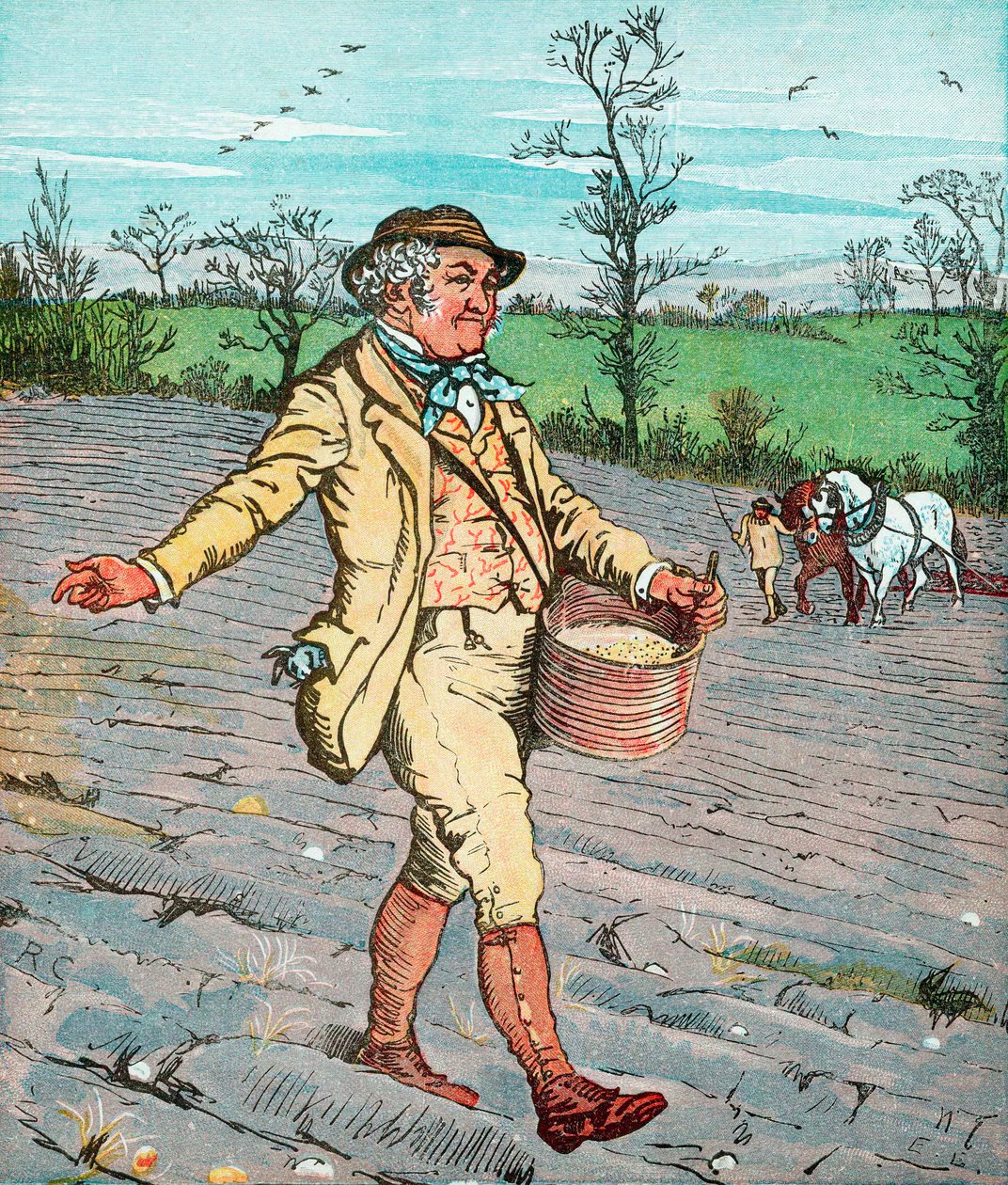 Farmer Sowing Seed Broadcast by Randolph Caldecott