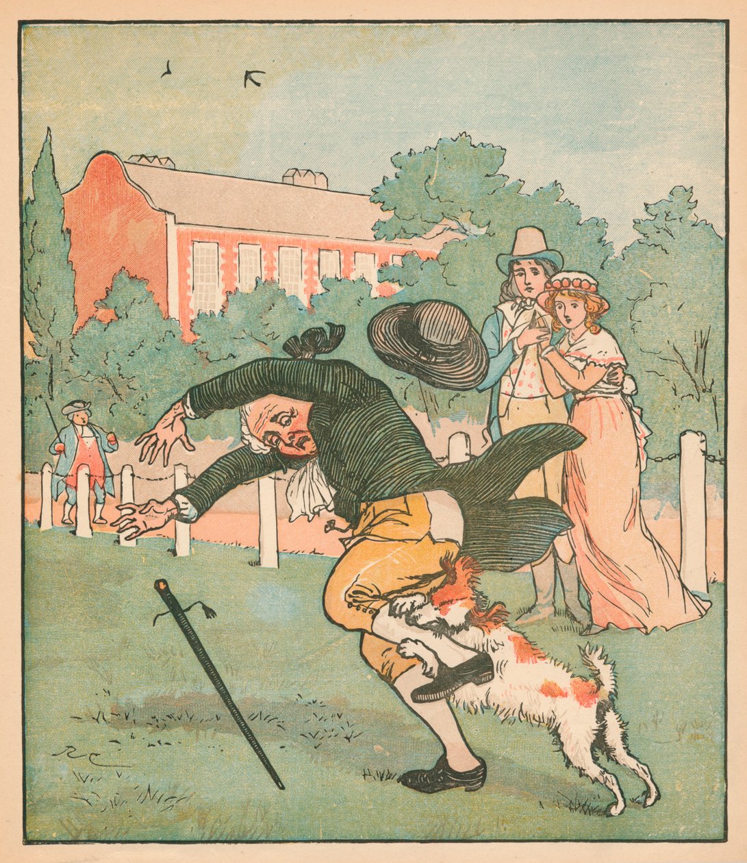 Good Man of Islington Bitten by the Dog by Randolph Caldecott