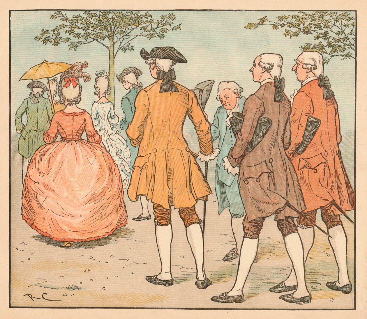 Her love was sought...By twenty beaux and more by Randolph Caldecott