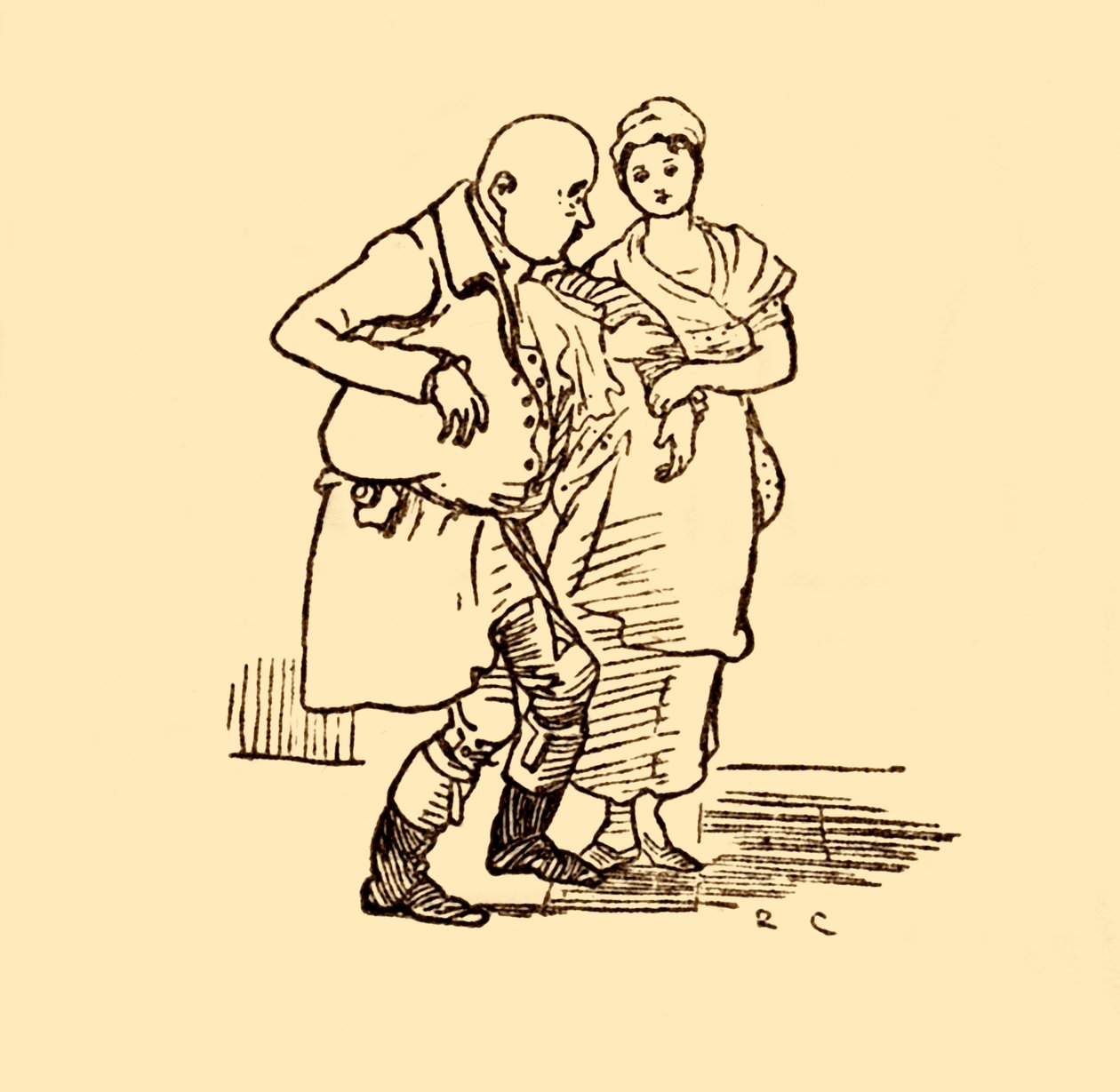 John Gilpin Arrives, Hatless and Wigless Once More by Randolph Caldecott