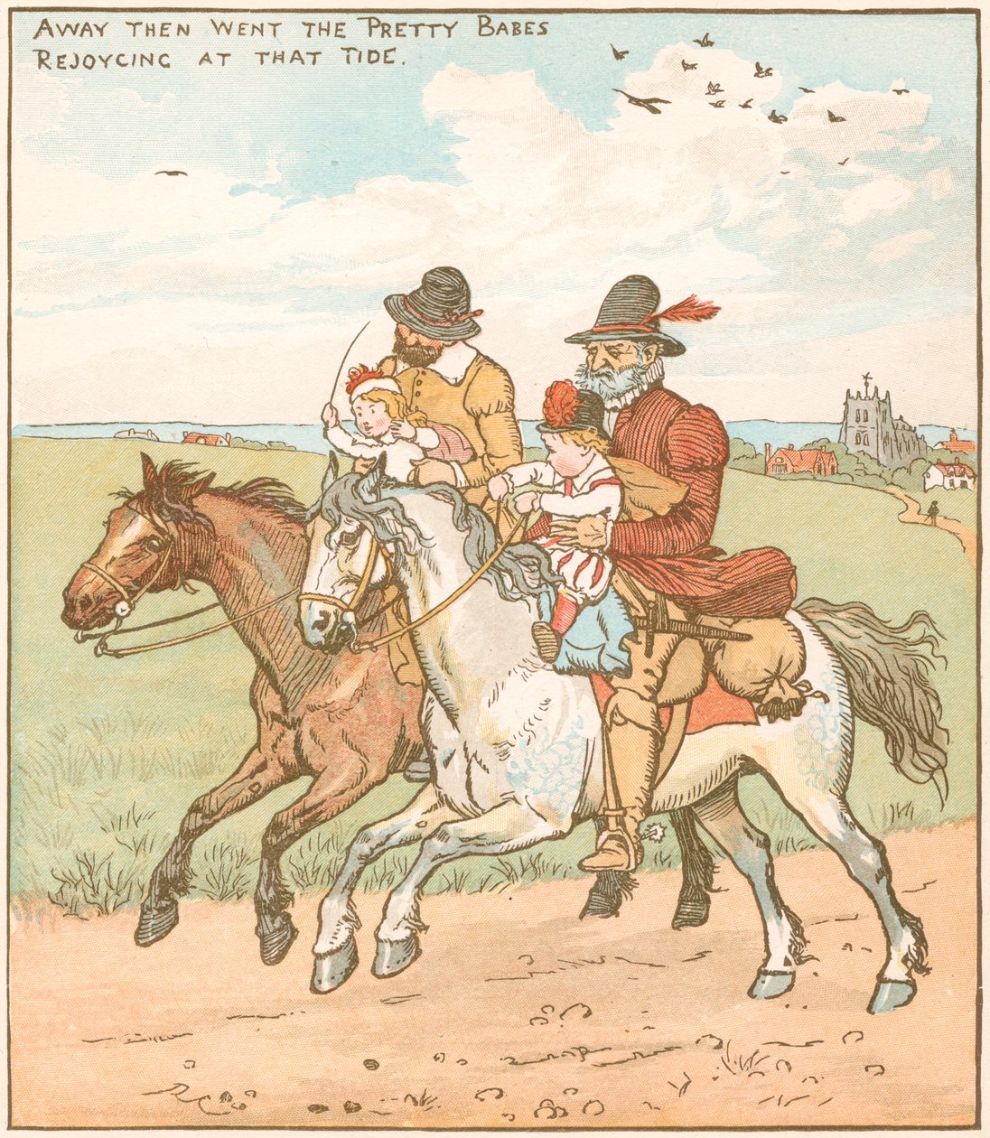 Scene from The Babes in the Wood by Randolph Caldecott