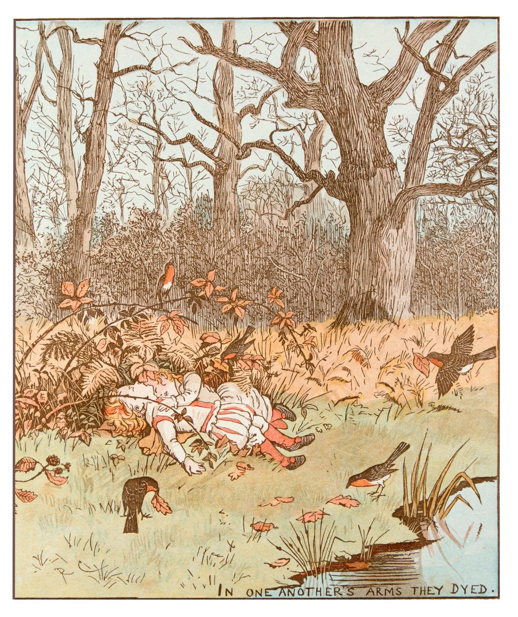 Scene from The Babes in the Wood by Randolph Caldecott