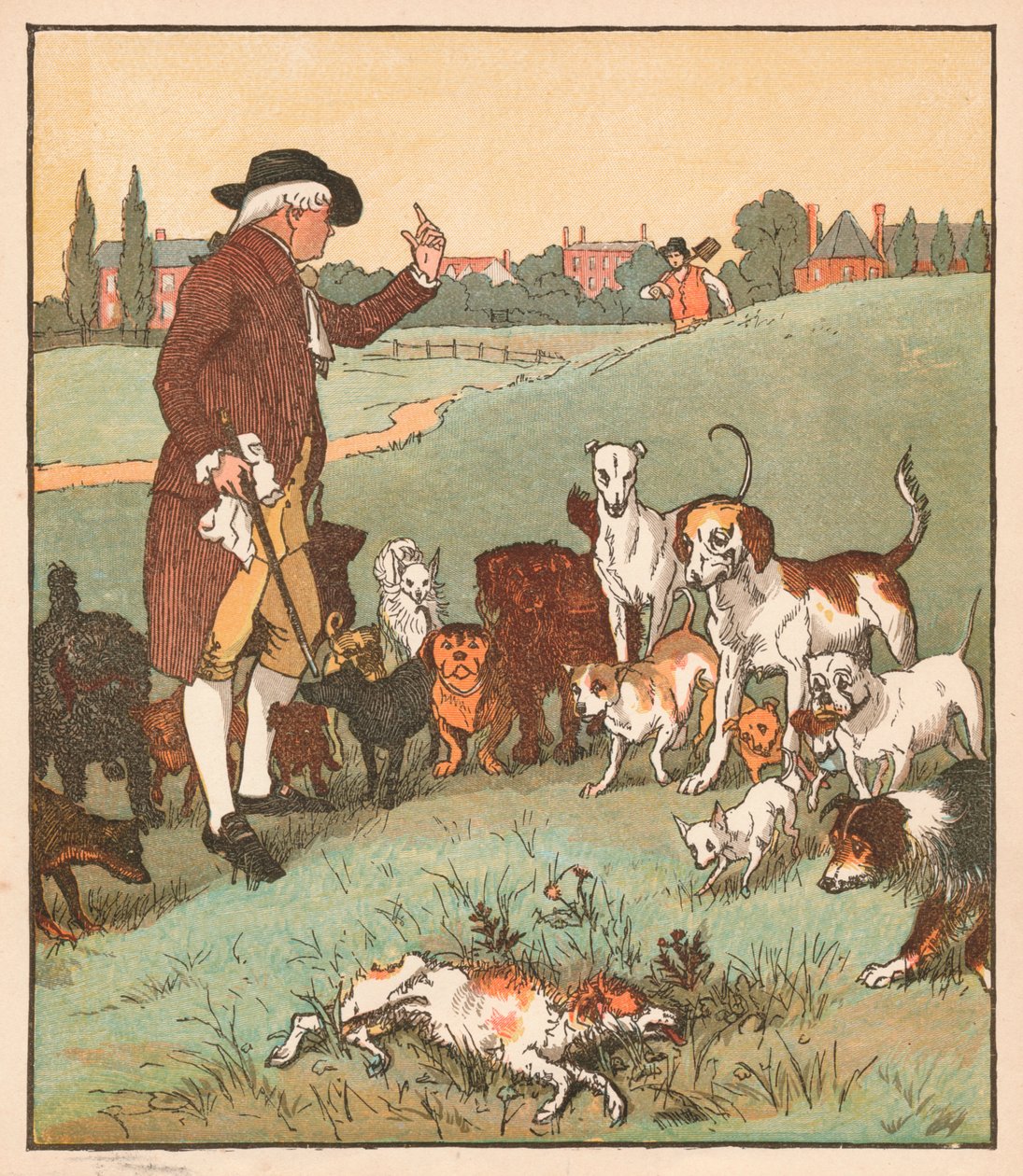 The dog it was that died, c1879 by Randolph Caldecott