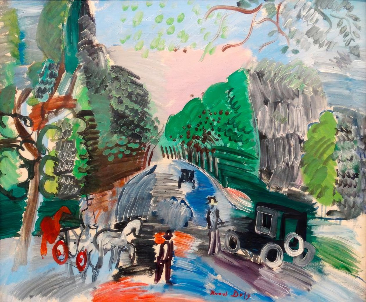 At Bois de Boulogne by Raoul Dufy
