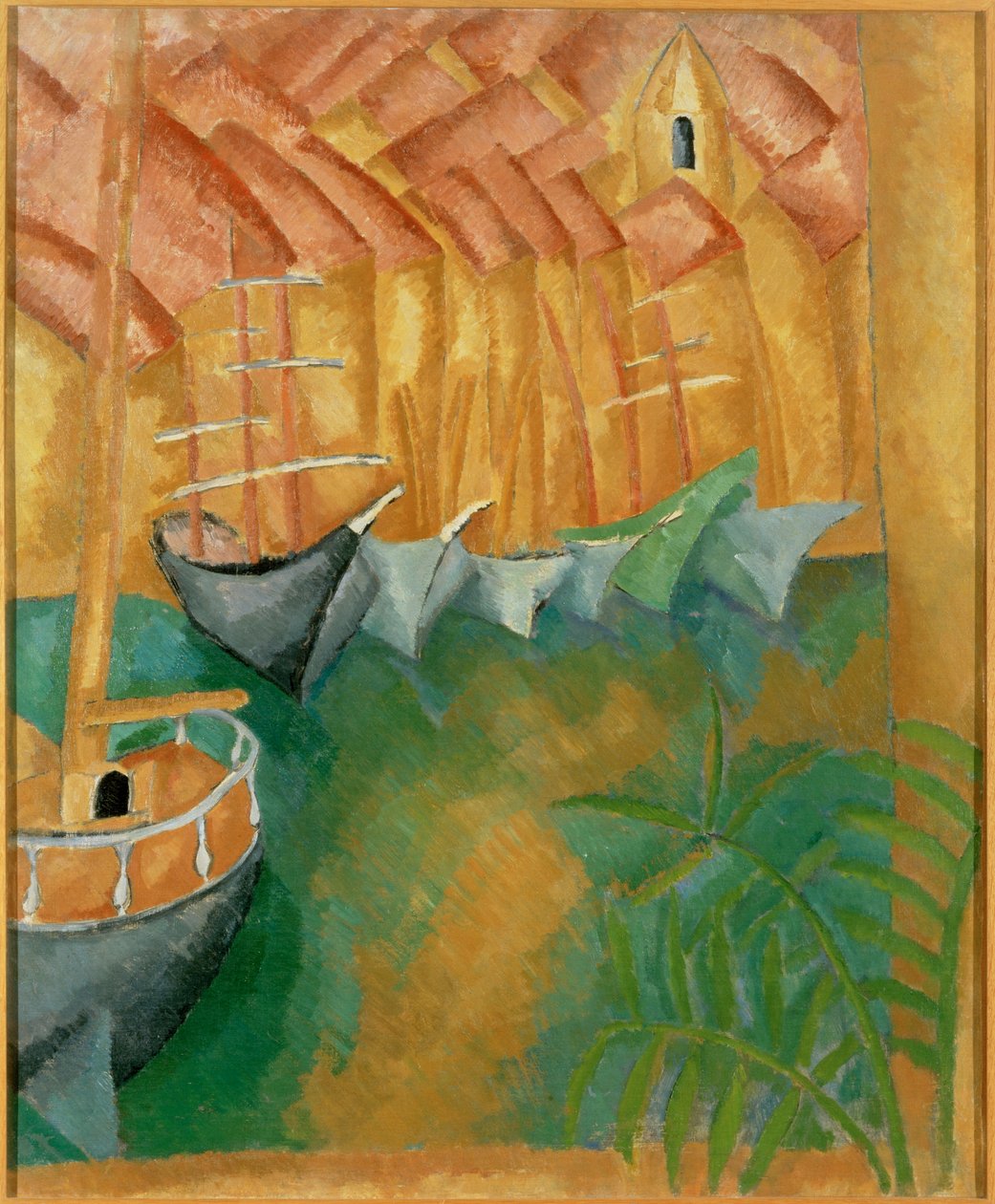 Boats Docked in the Port of Marseille by Raoul Dufy