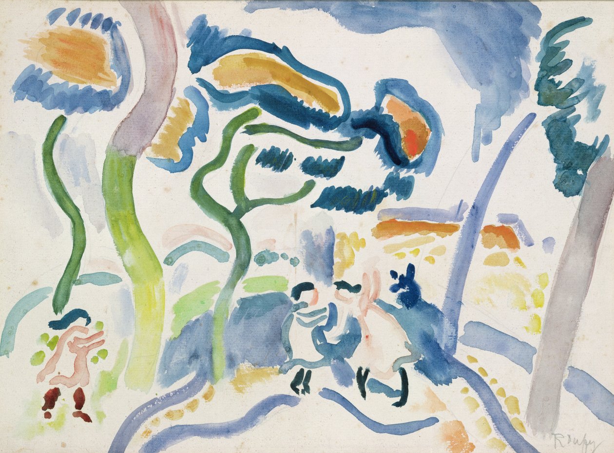 Children Playing by Raoul Dufy