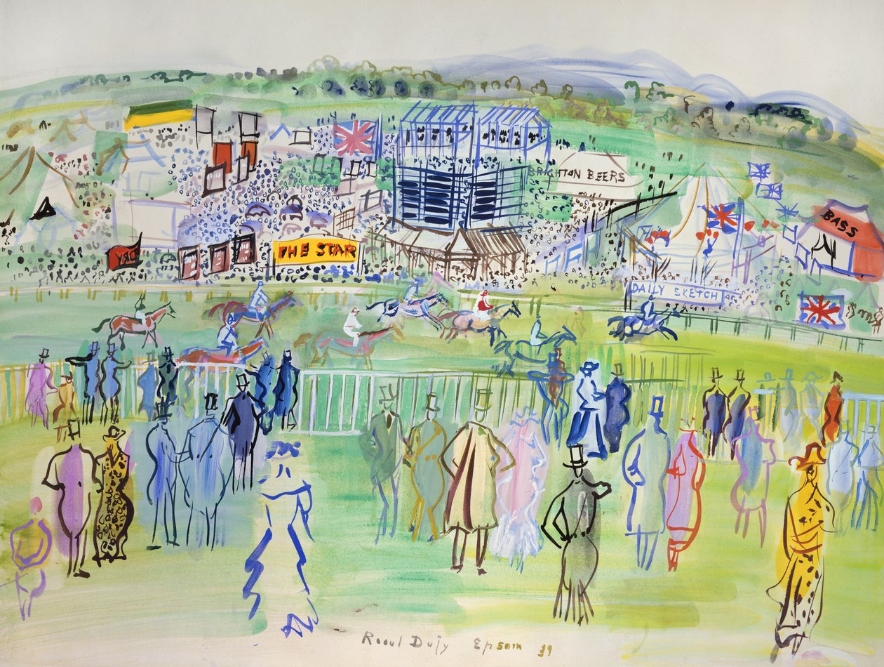 Epsom, The Racecourse by Raoul Dufy