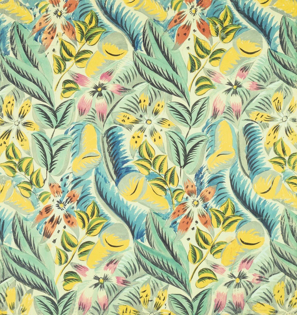 Flowers and Leaves by Raoul Dufy