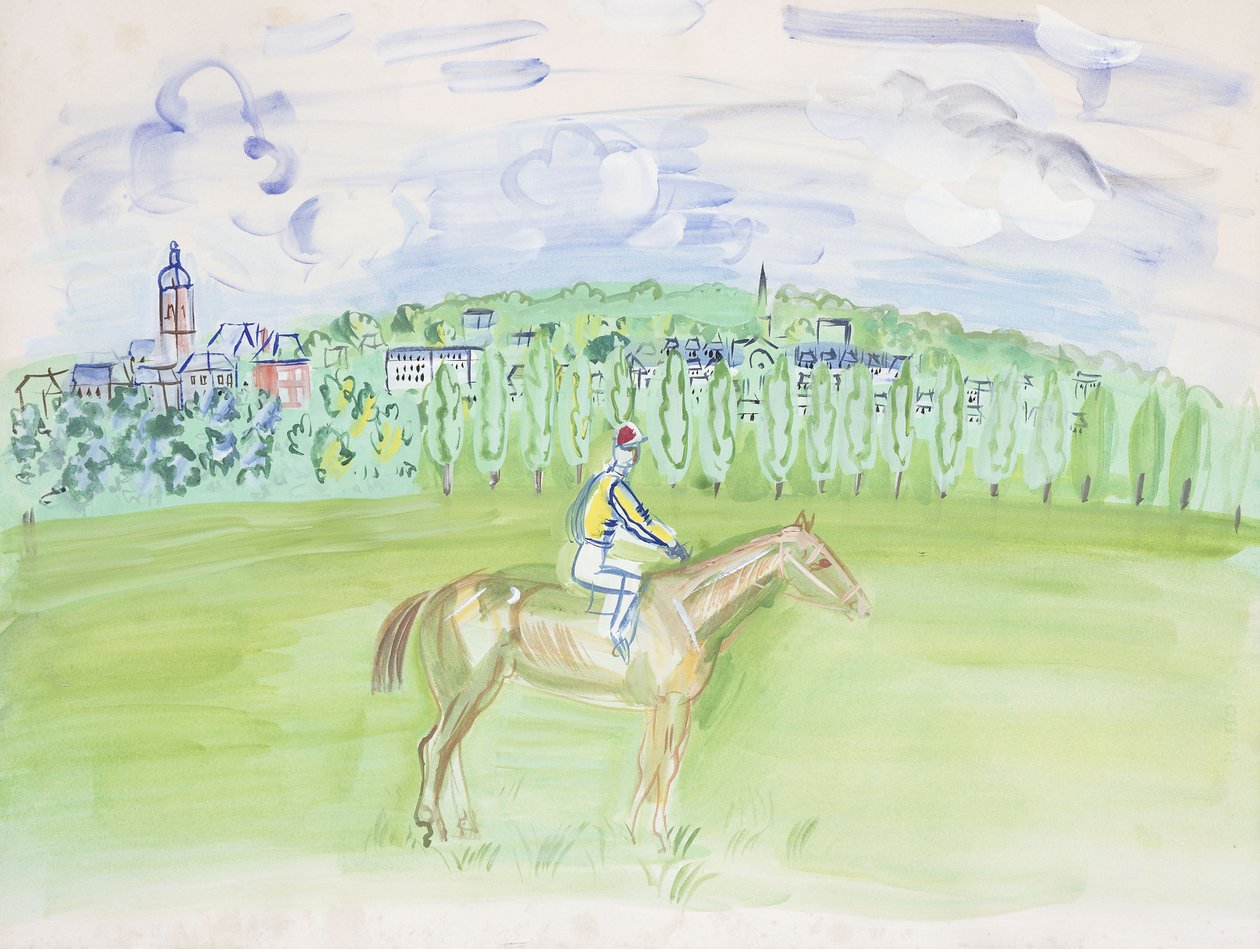 Horse and Jockey at Deauville by Raoul Dufy