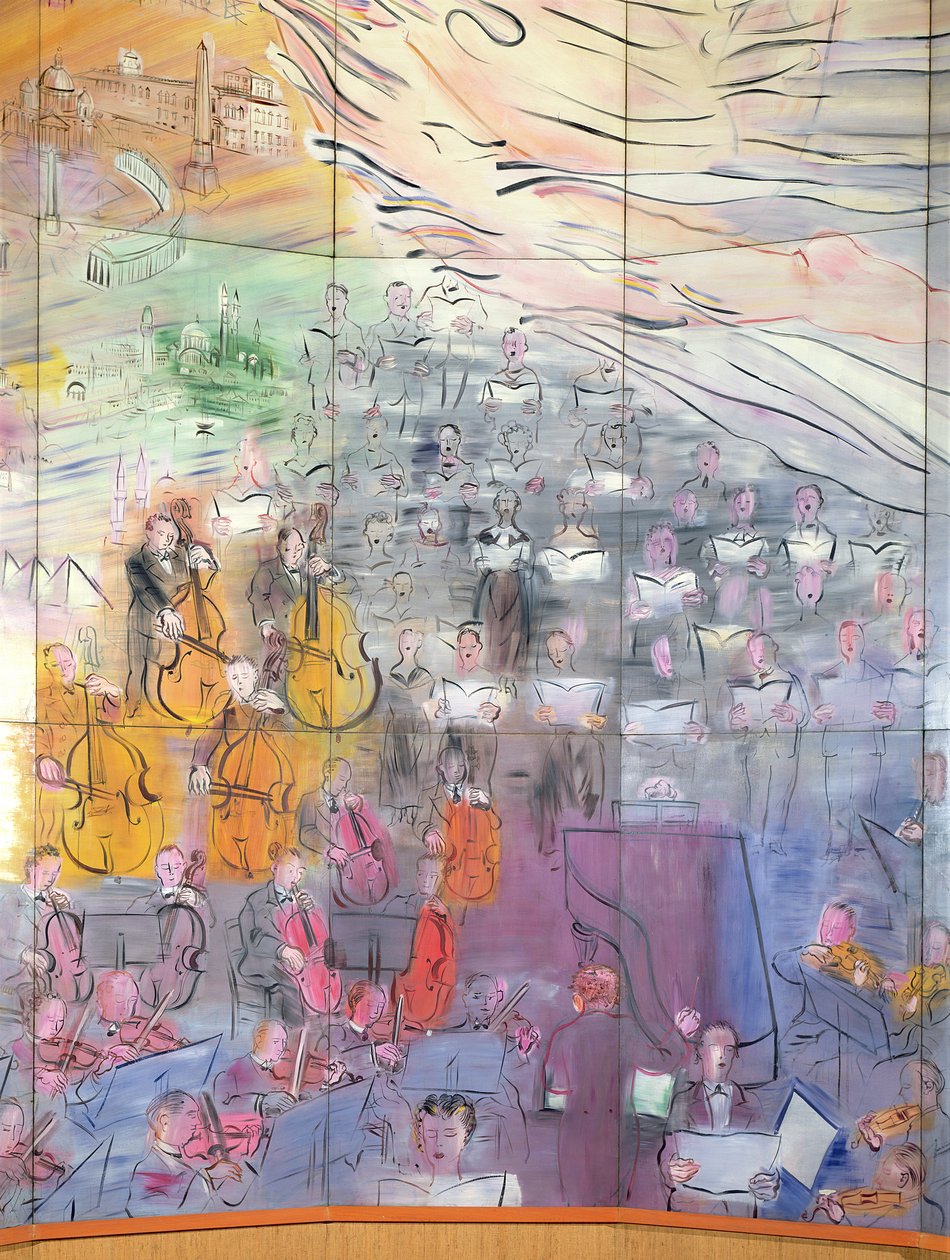 The Fairy Electricity (detail) by Raoul Dufy