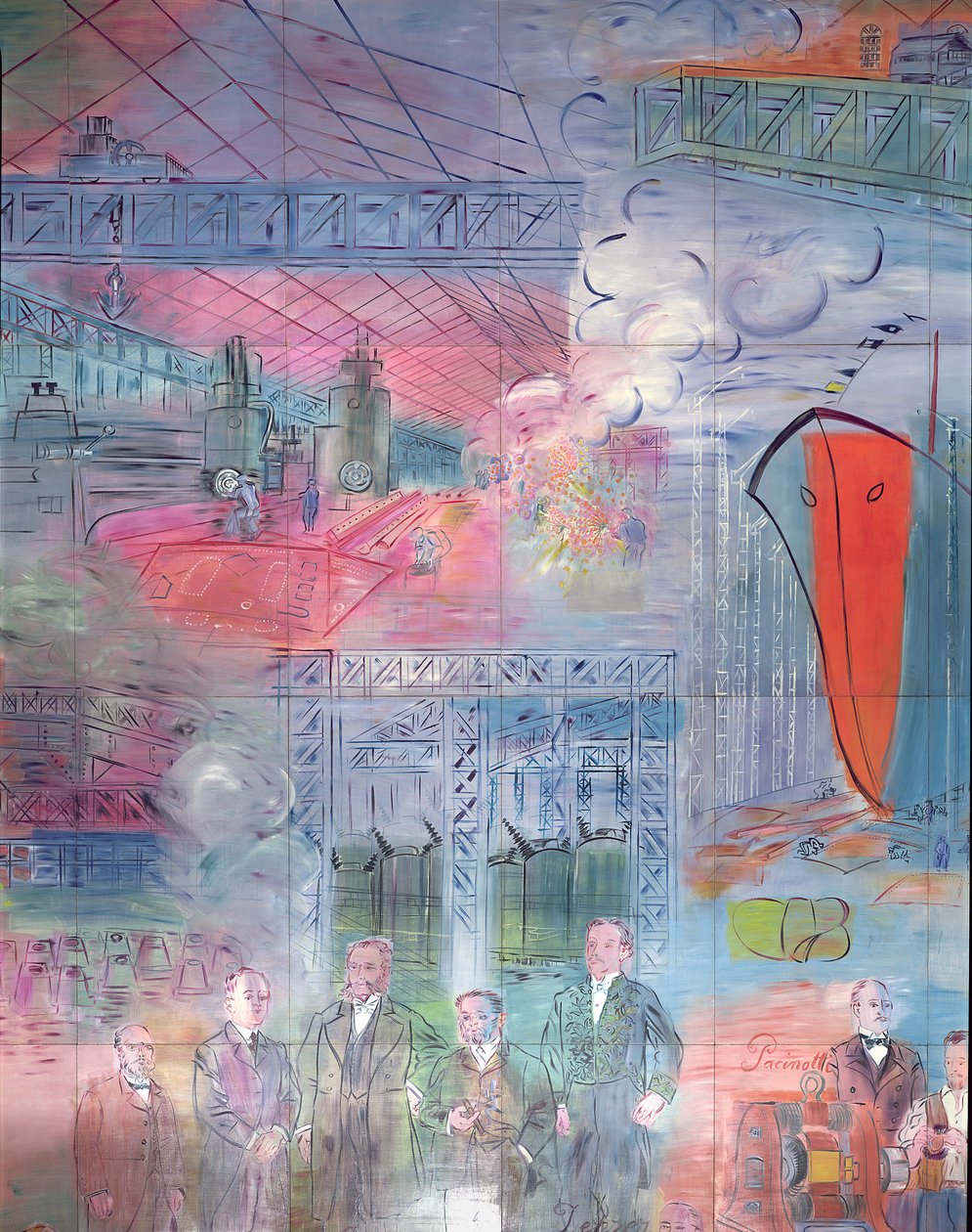 The Electric Fairy (detail) by Raoul Dufy