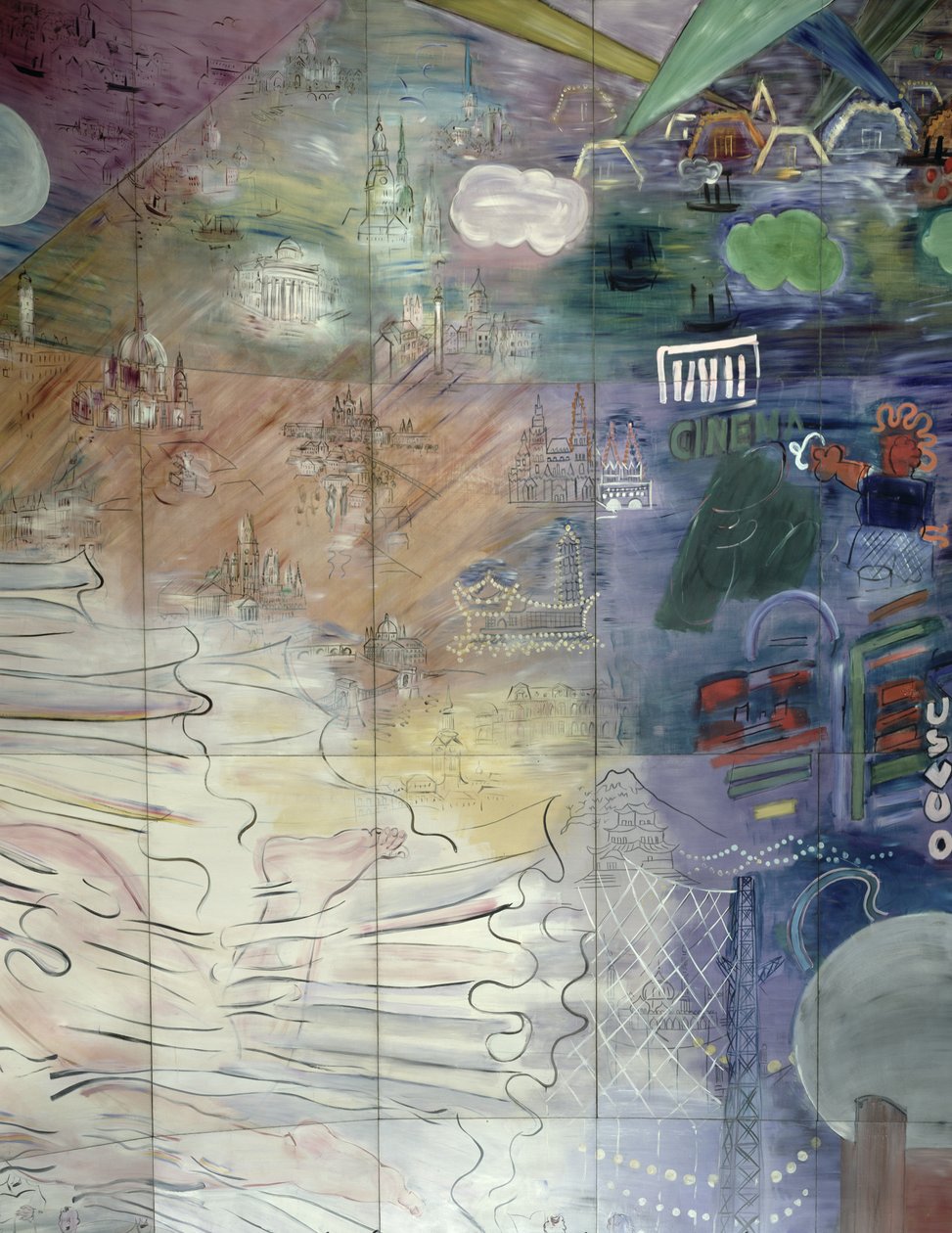 The Electricity Fairy (detail) by Raoul Dufy