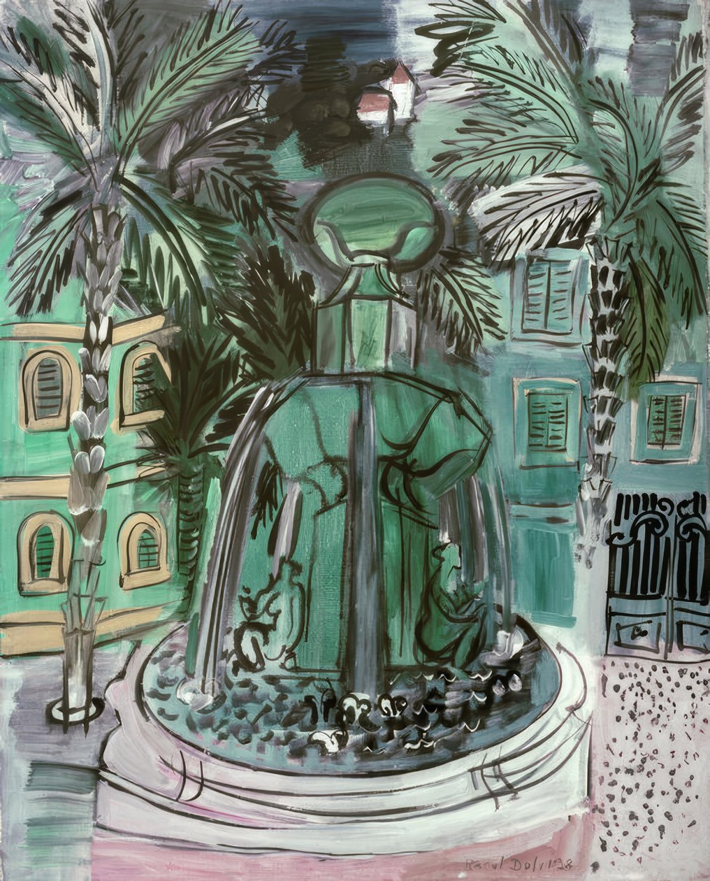 The Fountain at Hyères by Raoul Dufy