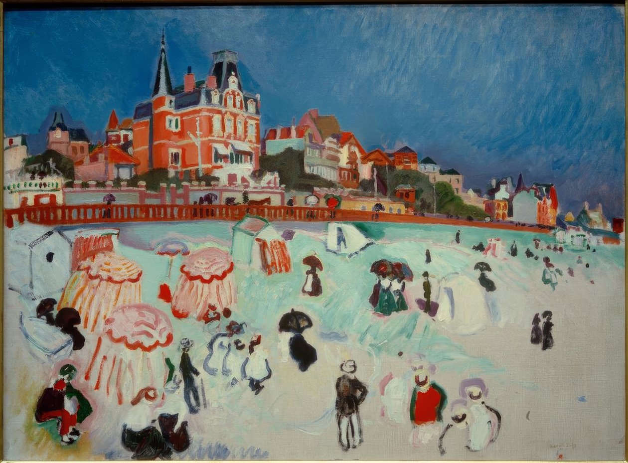 The Beach of Sainte-Adresse by Raoul Dufy