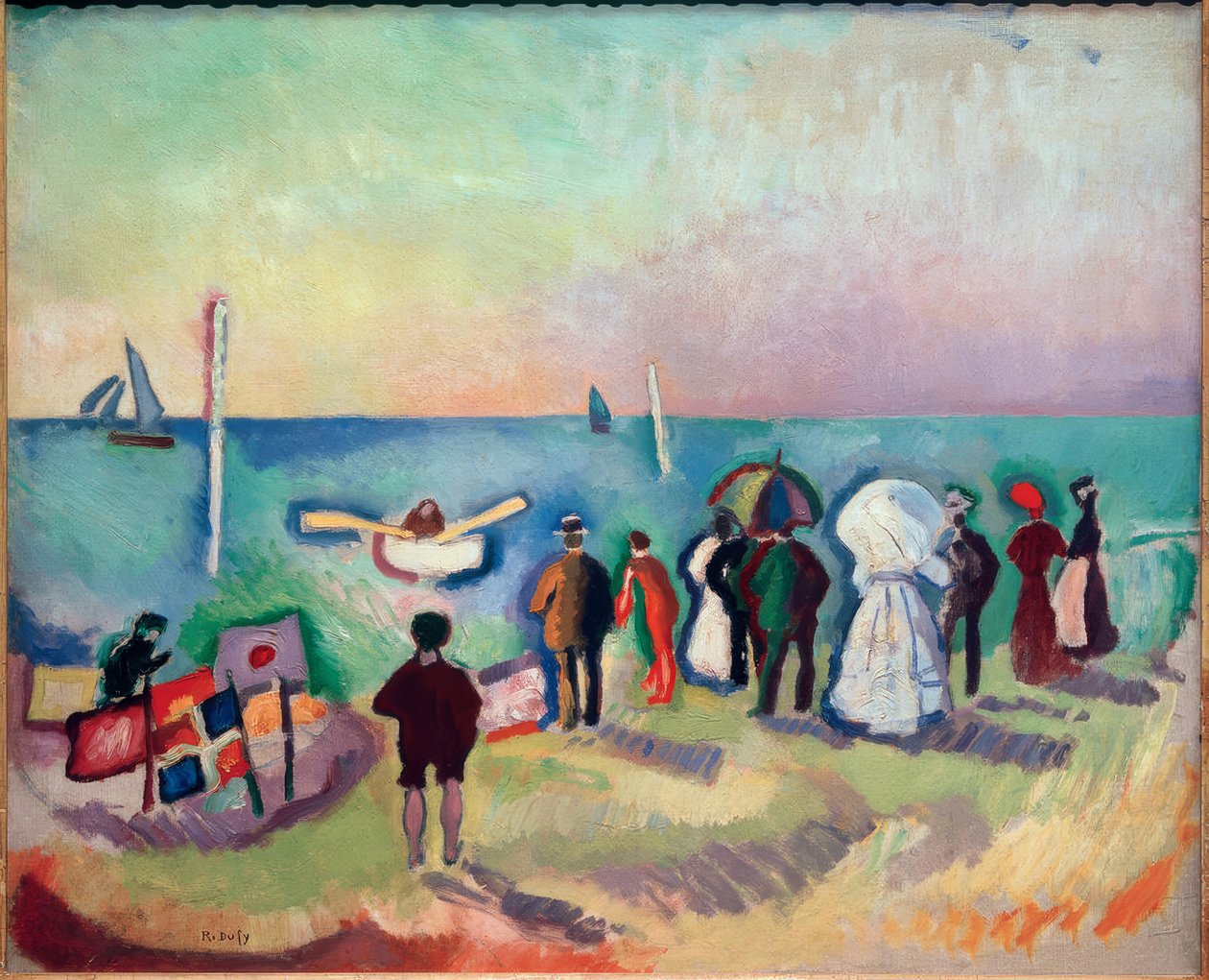 The Beach of Sainte-Adresse by Raoul Dufy