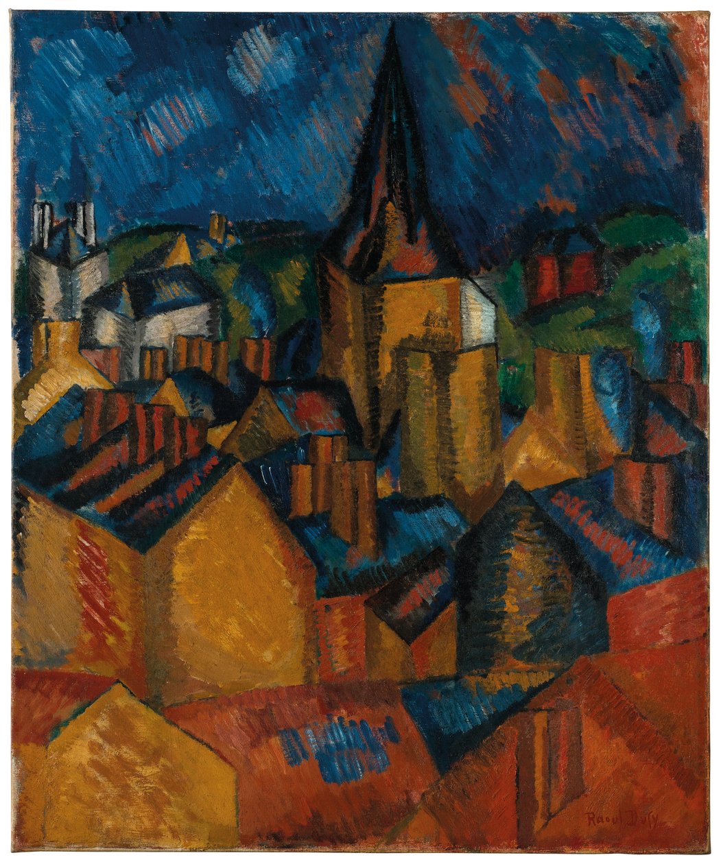 The Bell Tower (Church of St Vincent at Le Havre) by Raoul Dufy