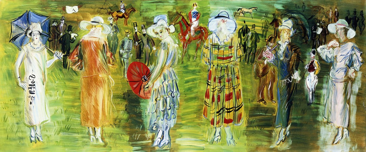 The Mannequins of Poiret at the Races in 1923 by Raoul Dufy