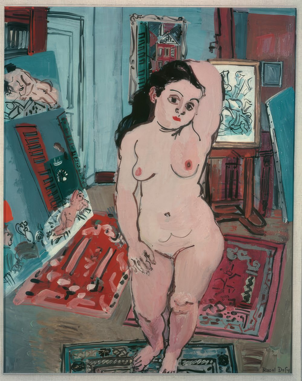 Nude with Arum Lilies by Raoul Dufy
