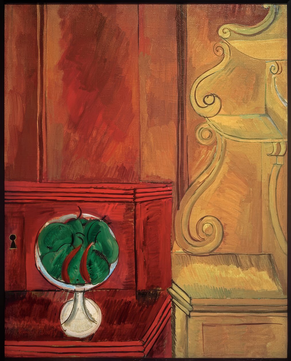 Pear Compote and Console by Raoul Dufy