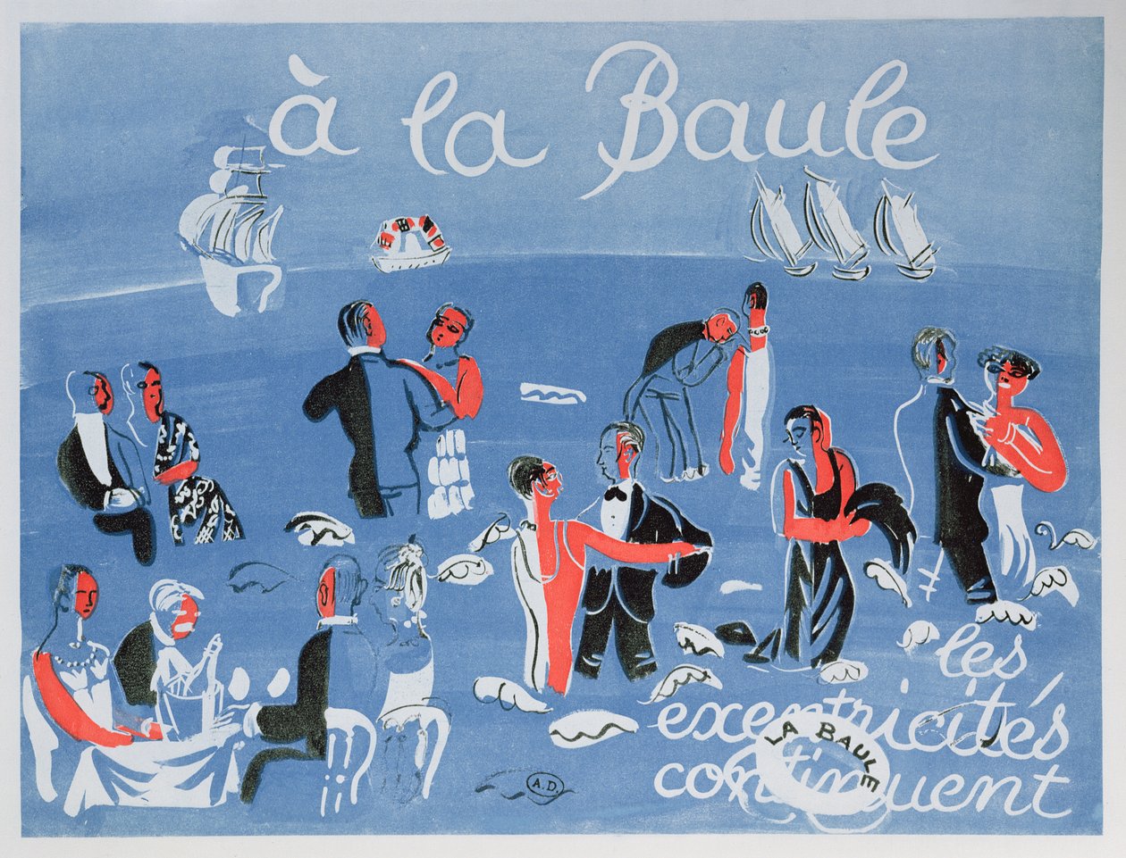 Poster Advertising the Seaside Resort, La Baule by Raoul Dufy
