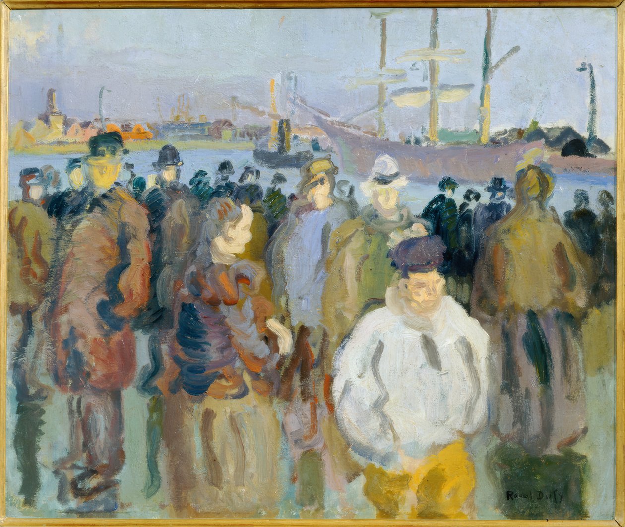 Quay in Rouen by Raoul Dufy