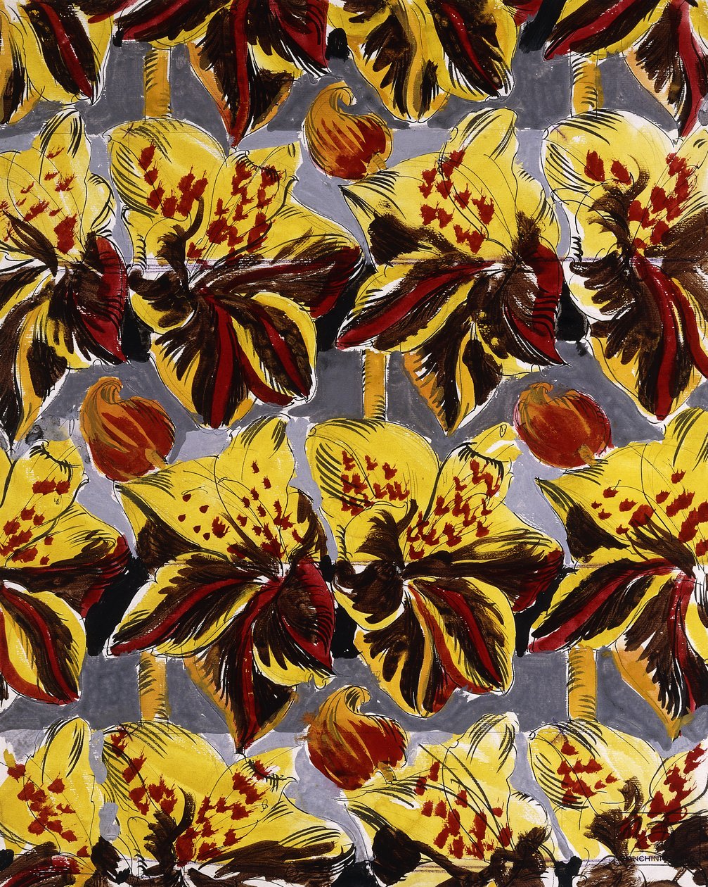 Red and Yellow Flowers by Raoul Dufy