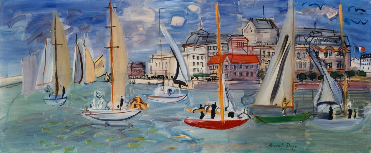 Regattas in the Port of Trouville-Deauville by Raoul Dufy