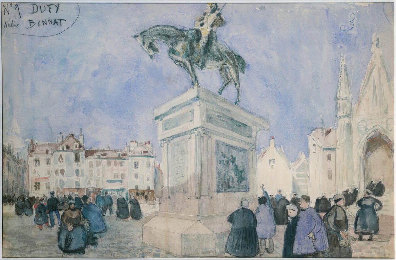 Square in Falaise by Raoul Dufy
