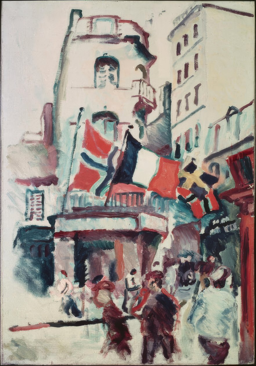 Street with Flags by Raoul Dufy