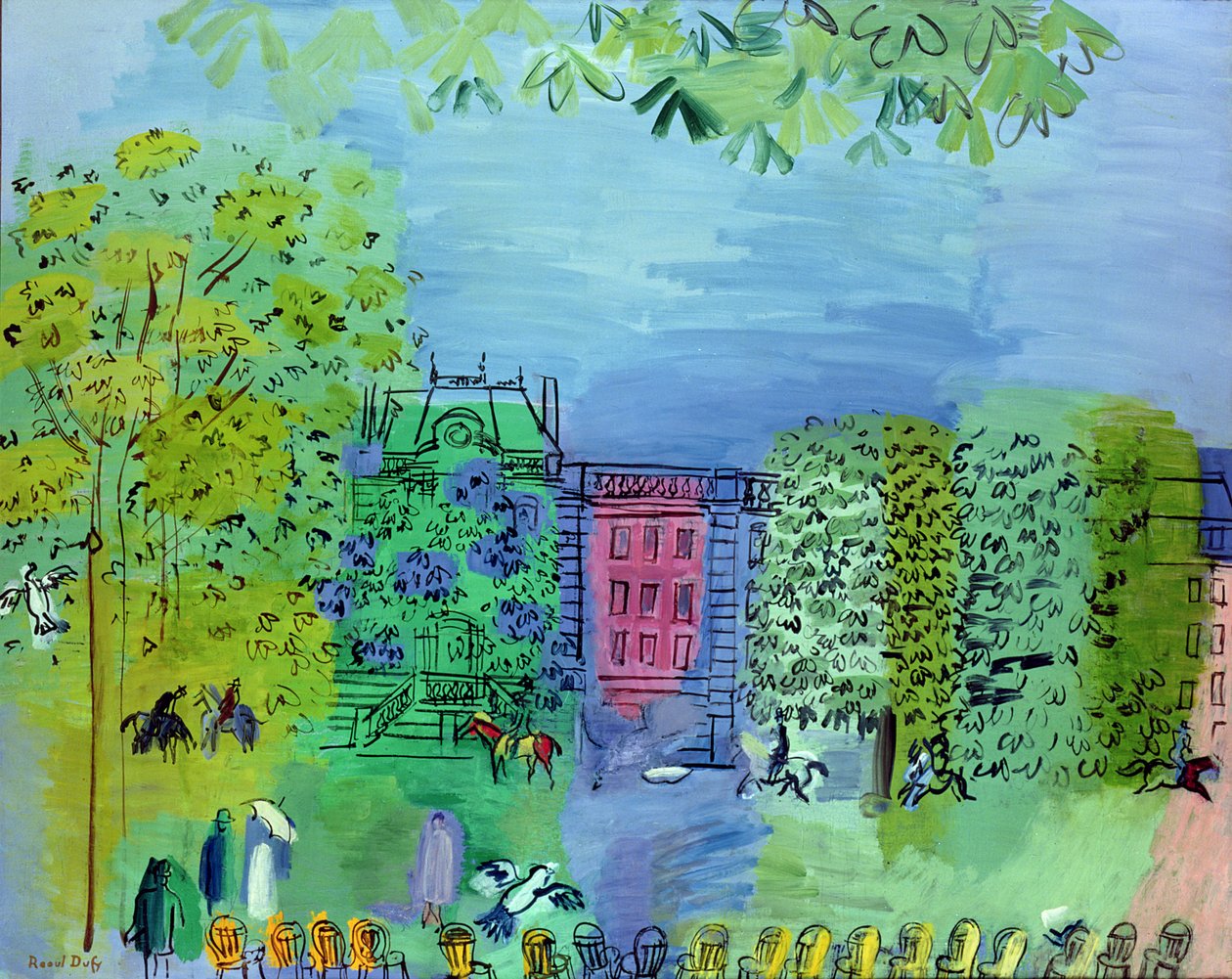The Avenue in the Bois de Boulogne, Paris by Raoul Dufy