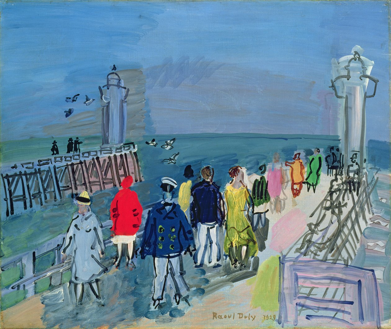 The Jetty at Trouville by Raoul Dufy