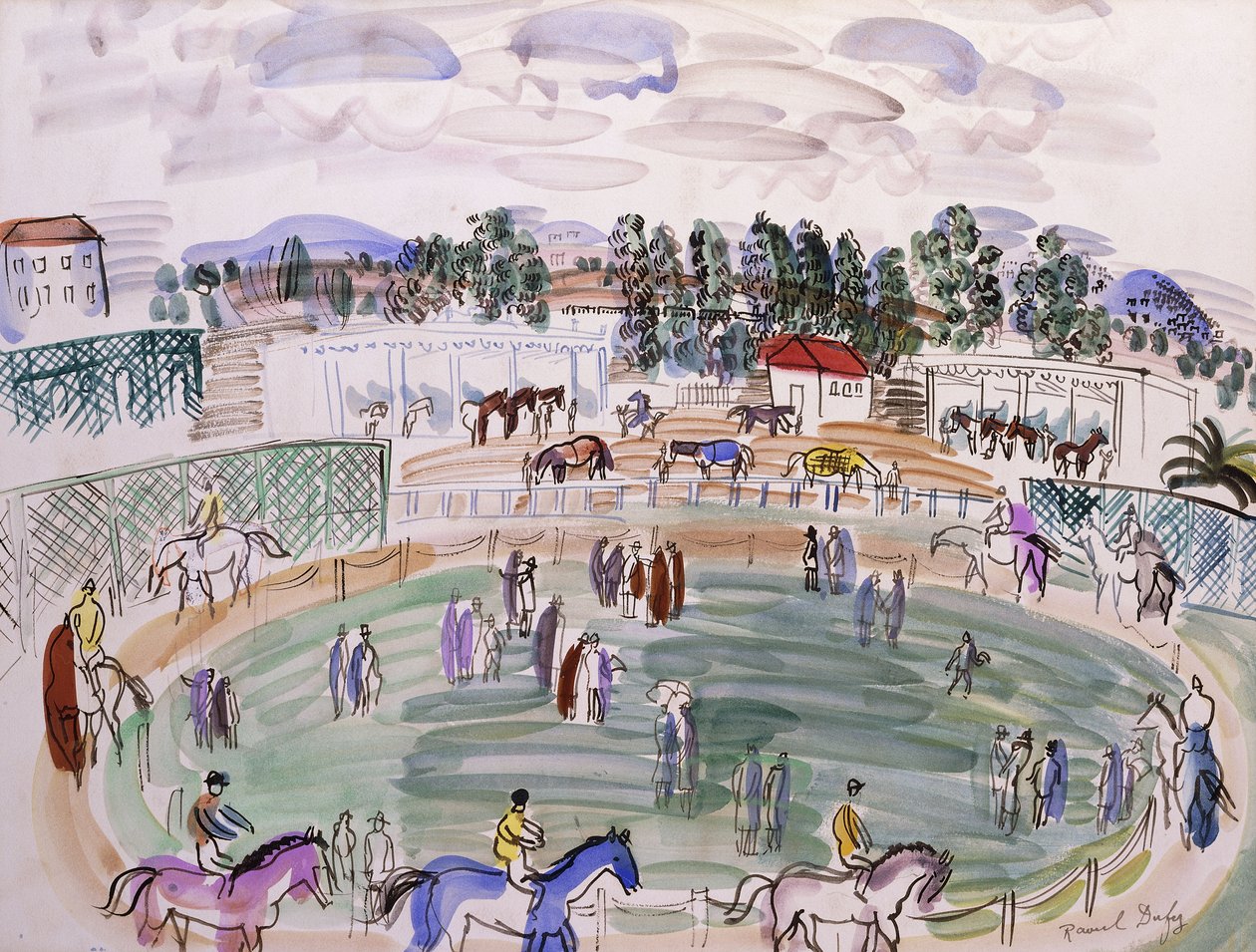The Paddock, Cagnes sur Mer, c.1927 by Raoul Dufy