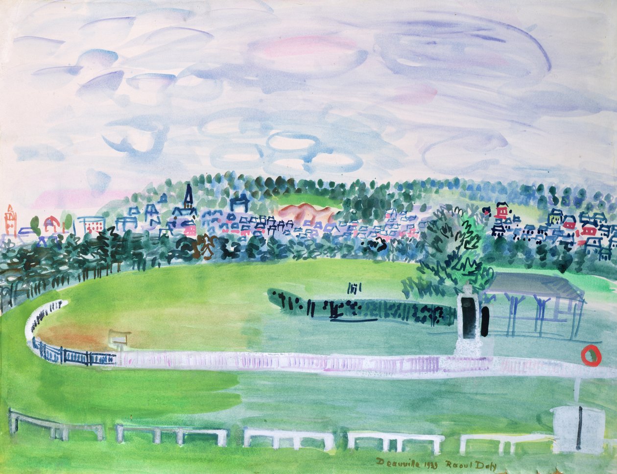 The Race Course at Deauville by Raoul Dufy