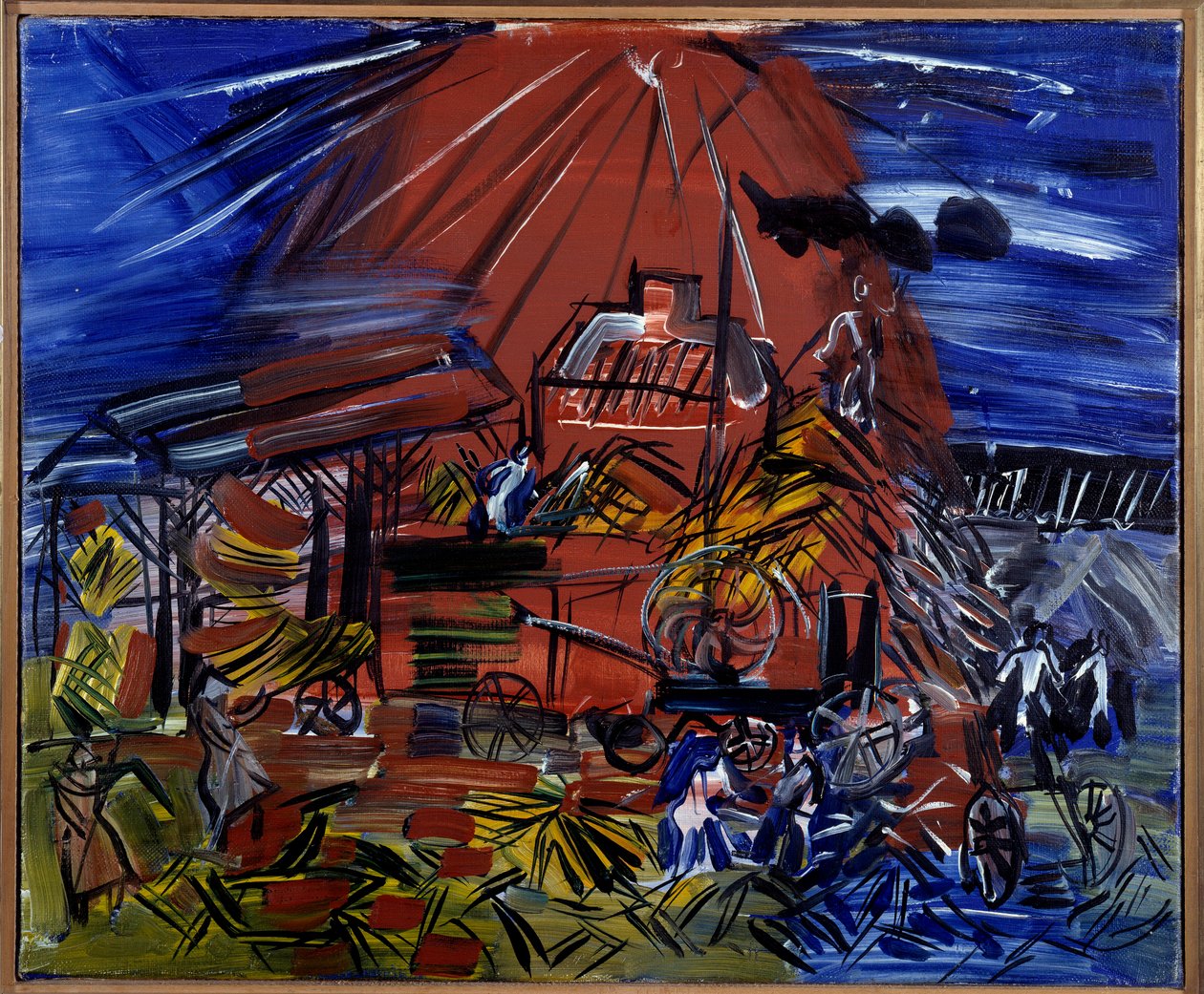 The Red and Blue Depiquage, 20th century by Raoul Dufy